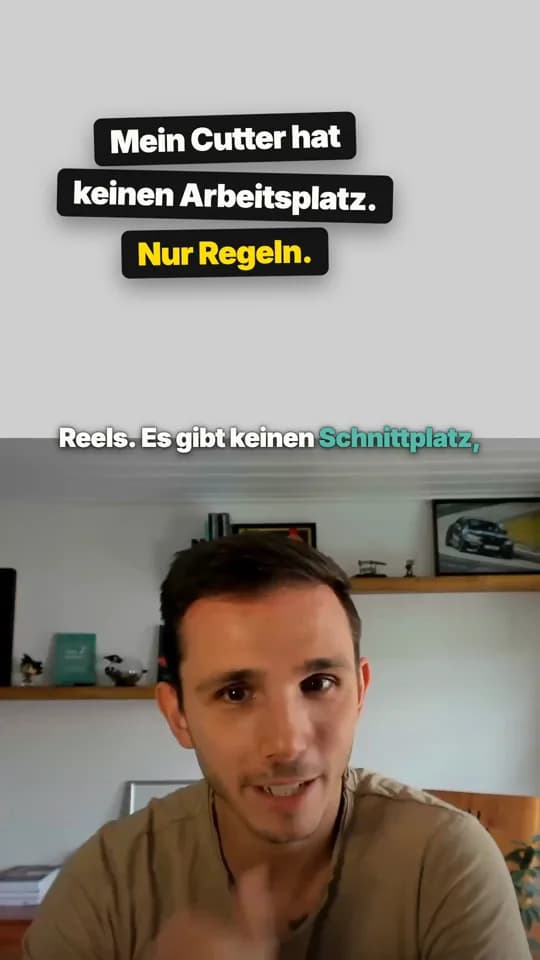 Reel-Ausschnitt mit der Hook Mein Cutter hat keinen Arbeitsplatz